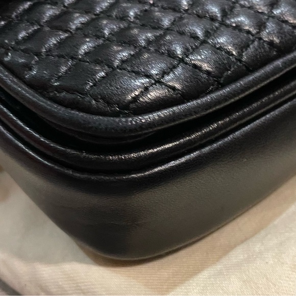 Vintage 1980’s Bally double flap black leather 3 way bag - Picture 3 of 16